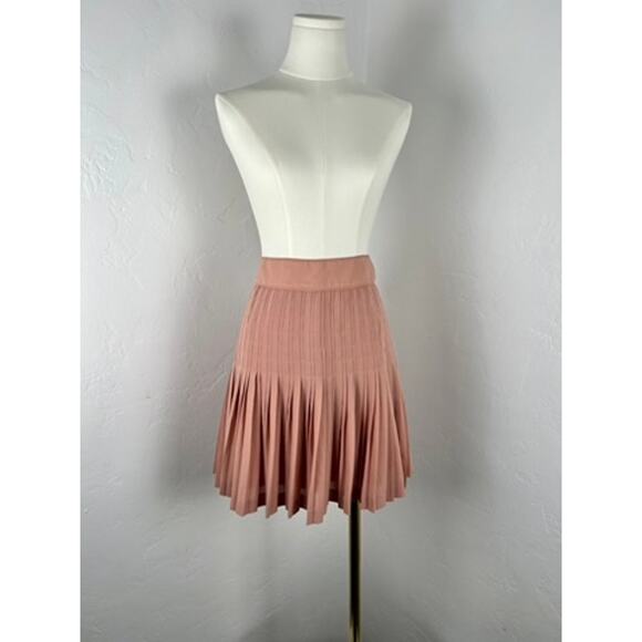 J. CREW Dusty Mauve Micro Pleated Skirt (Woman's Size: 8) - Picture 1 of 12